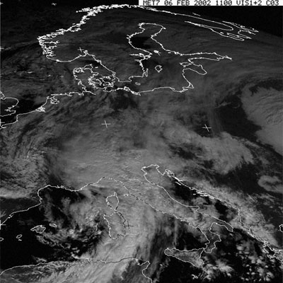 Il nord  sotto l'influenza della perturbazione ORELIA
